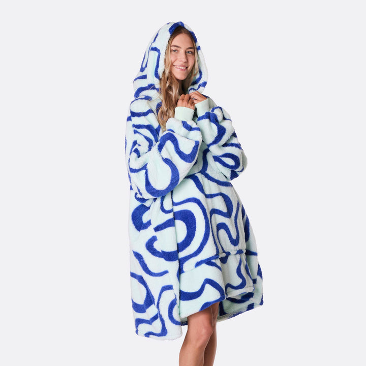 Blauwe Golven Teddy HappyHoodie