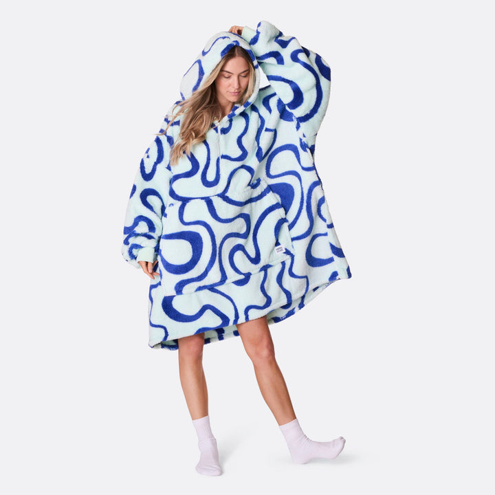 Blauwe Golven Teddy HappyHoodie