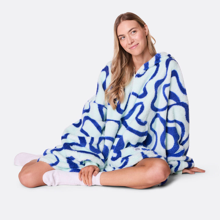 Blauwe Golven Teddy HappyHoodie