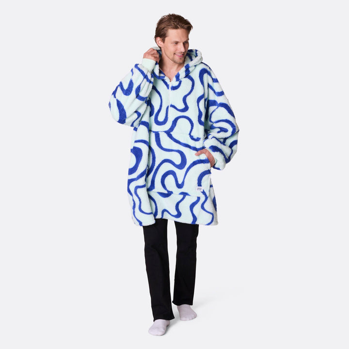 Blauwe Golven Teddy HappyHoodie