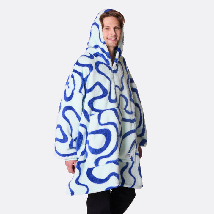 Blauwe Golven Teddy HappyHoodie