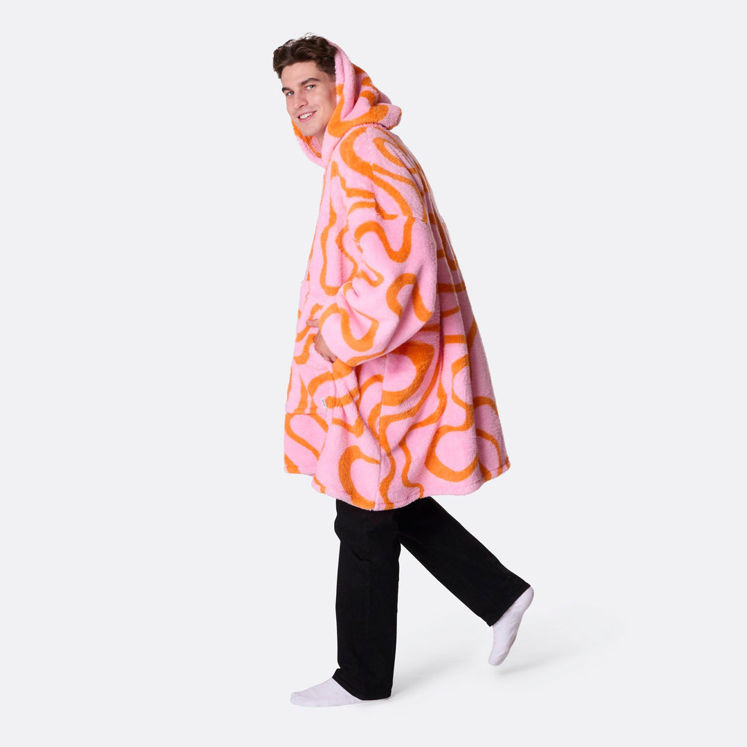 Roze Golven Teddy HappyHoodie