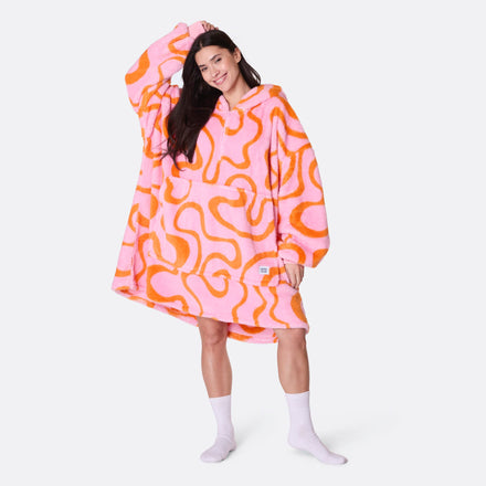 Roze Golven Teddy HappyHoodie