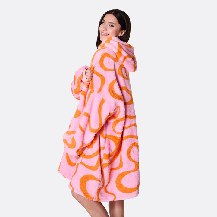 Roze Golven Teddy HappyHoodie