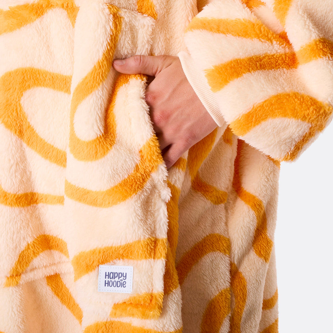 Gele Golven Teddy HappyHoodie
