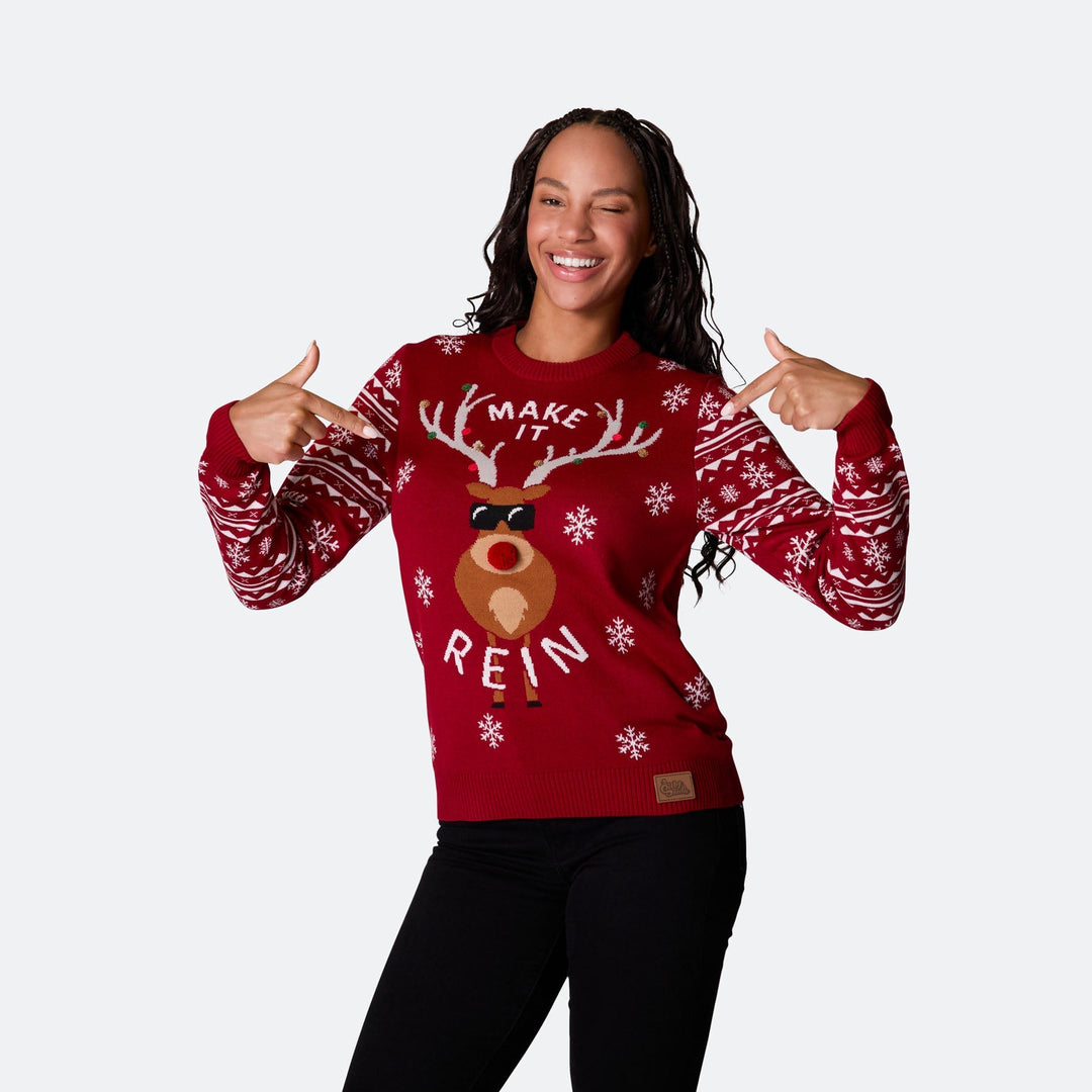 Make It Rein Kersttrui Dames