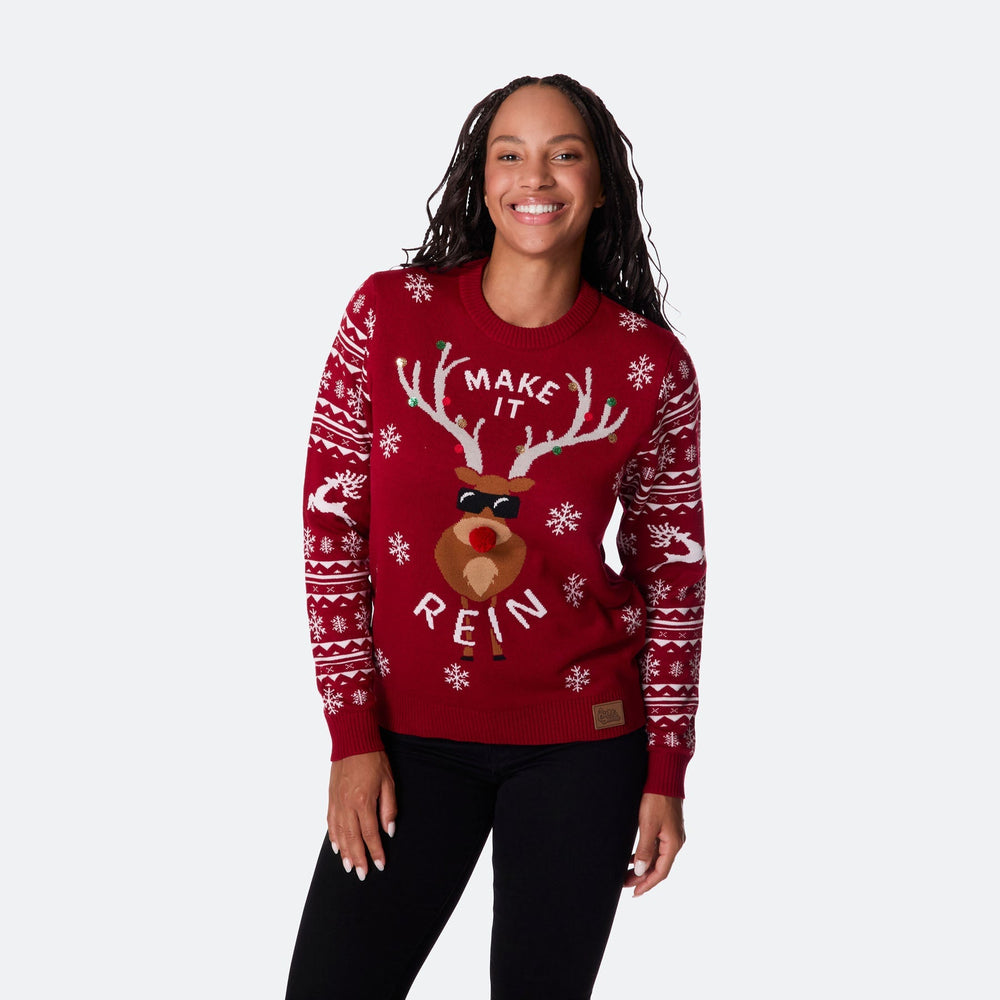 Make It Rein Kersttrui Dames