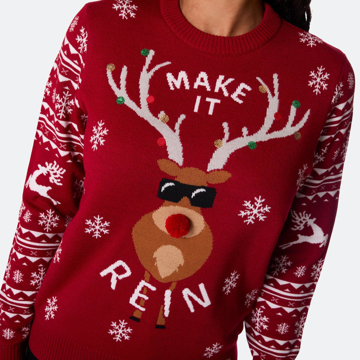 Make It Rein Kersttrui Dames