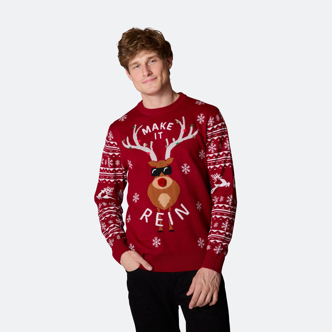 Make It Rein Kersttrui Heren