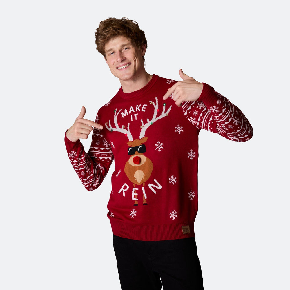 Make It Rein Kersttrui Heren