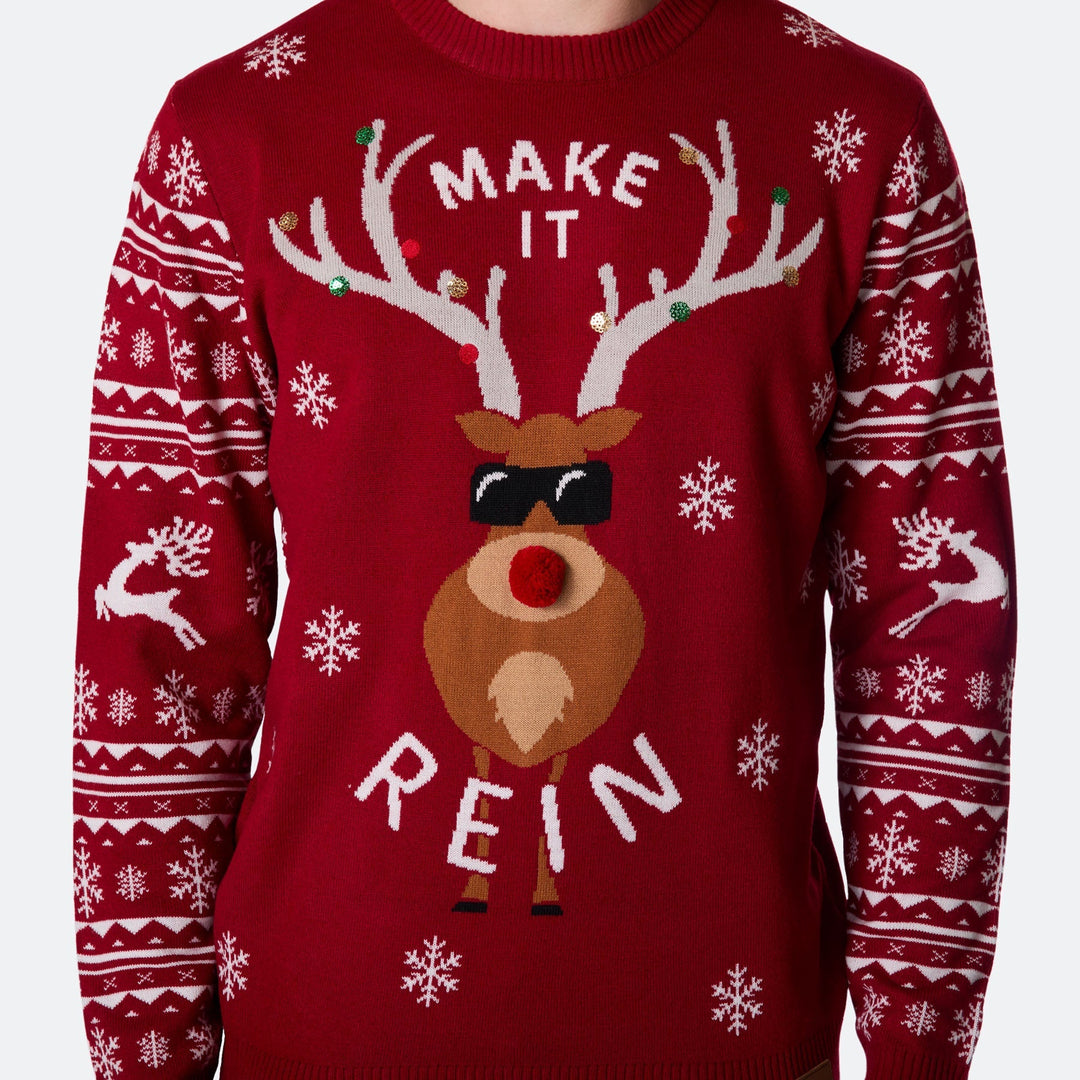 Make It Rein Kersttrui Heren