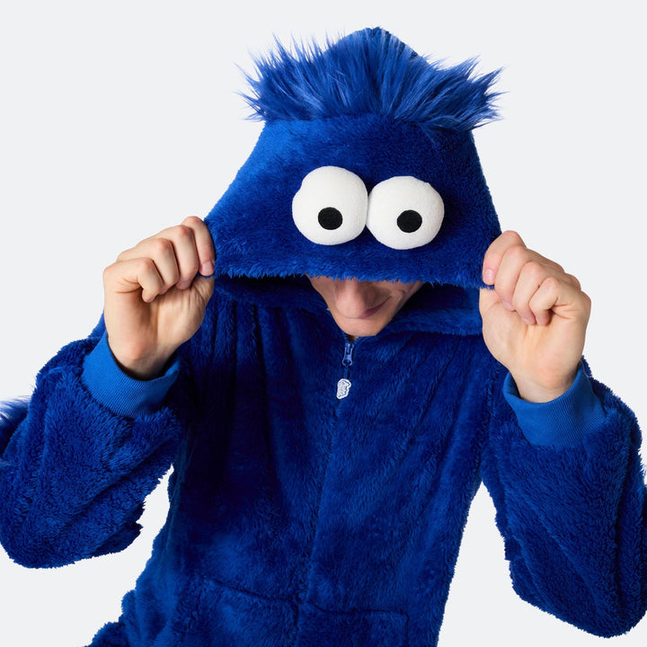 Blauwe Monster Onesie Heren