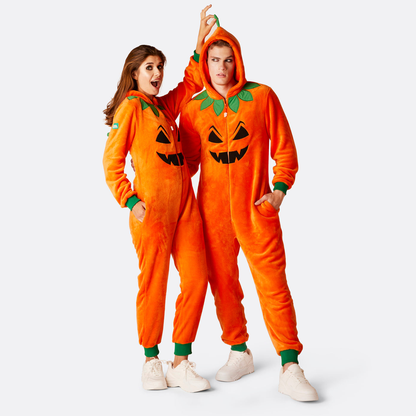 Pompoen Halloween Onesie Heren