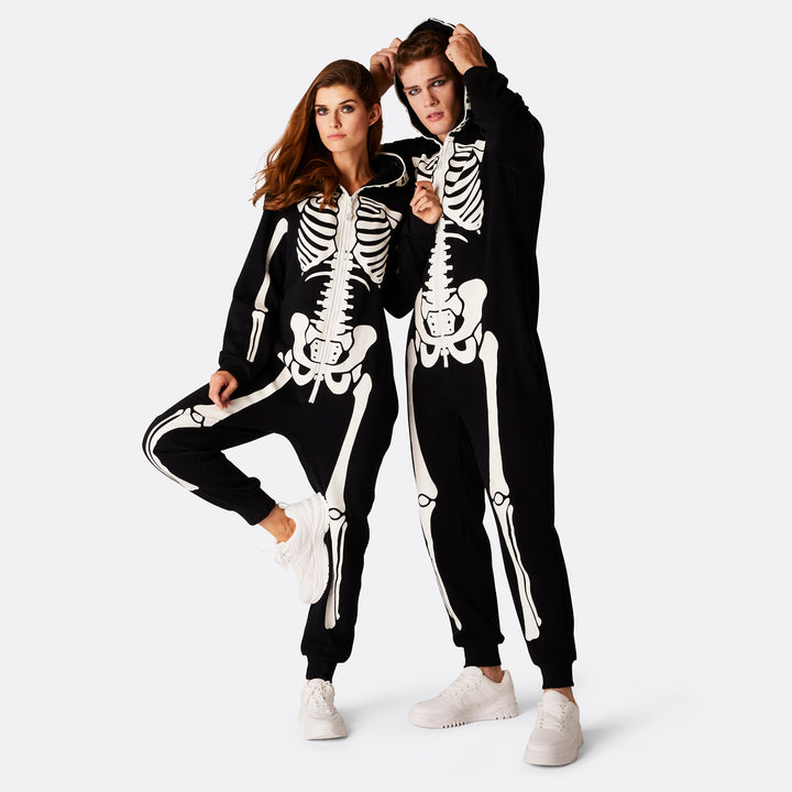 Halloween Skelet Onesie Heren