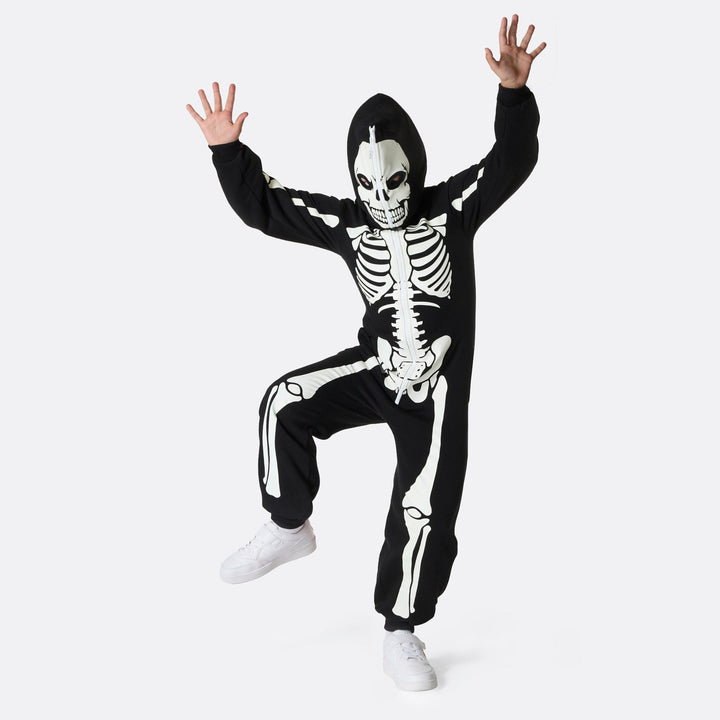 Halloween Skelet Onesie Voor Kinderen