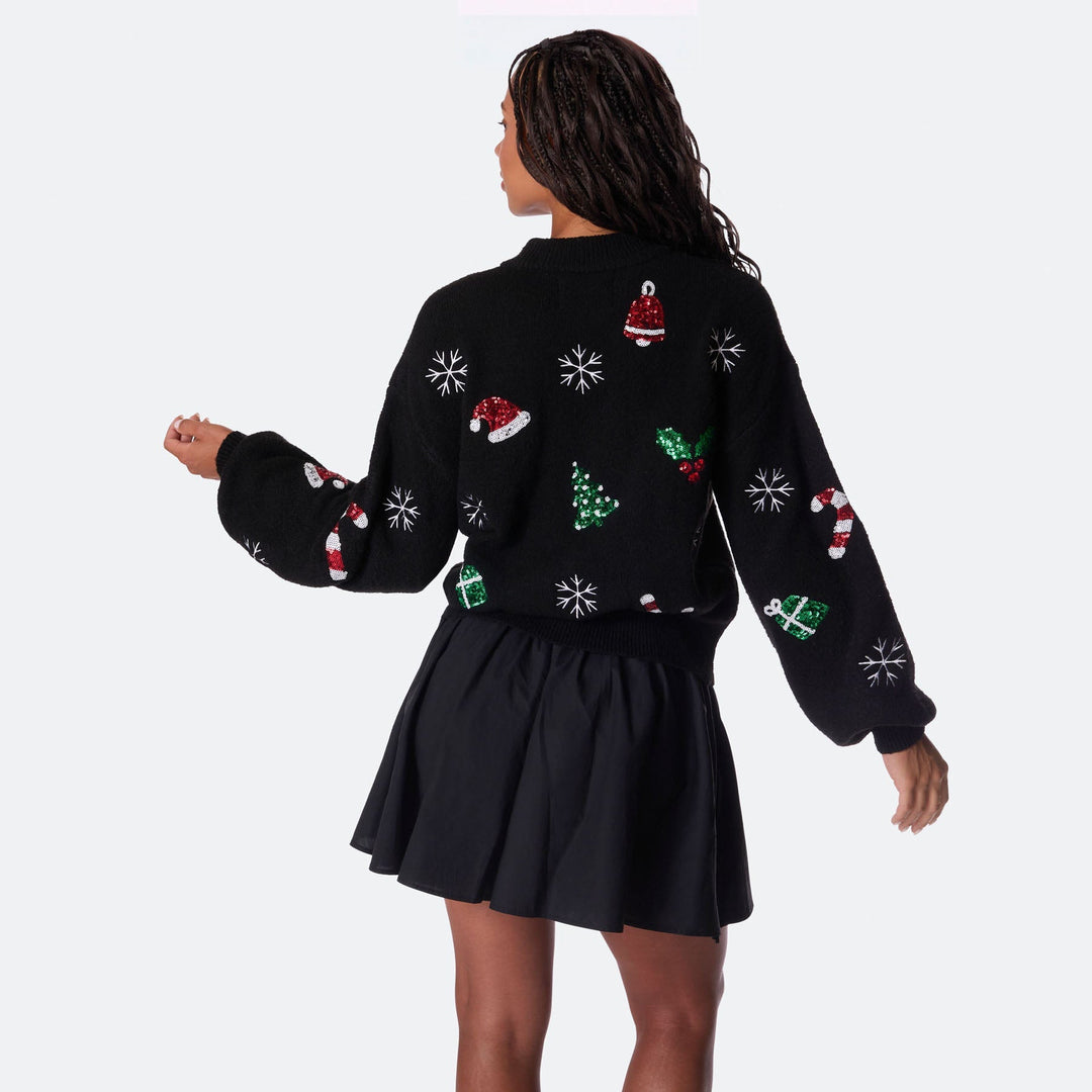Merry & Bright Oversized Kersttrui Dames