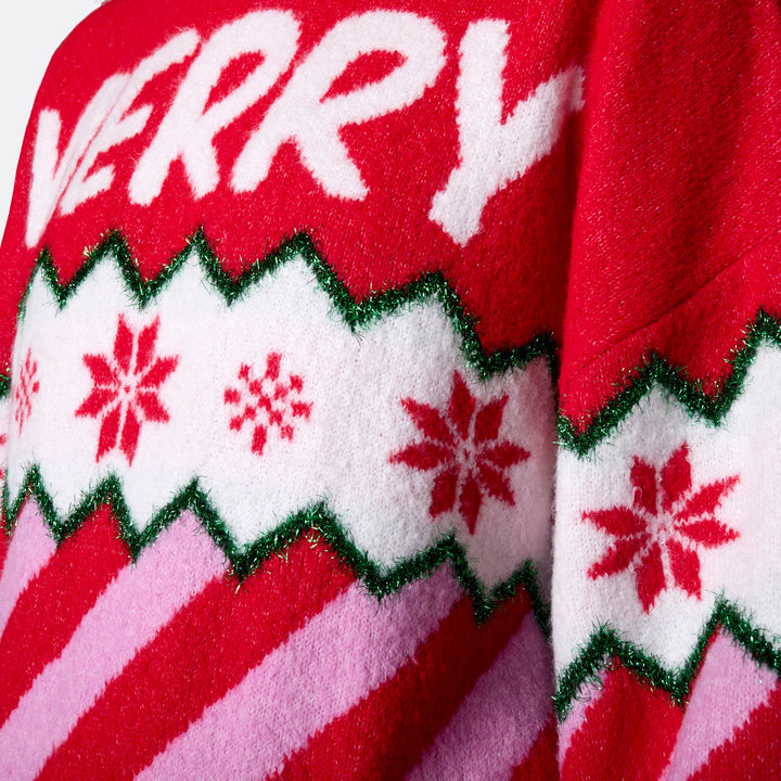 Merry Xmas Oversized Kersttrui Dames