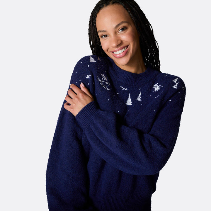 Moemins Oversized Kersttrui Dames