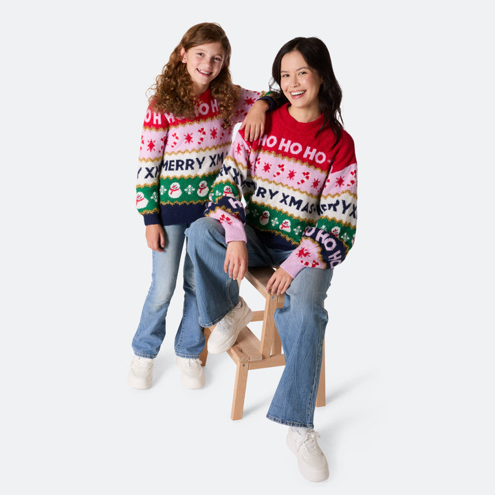 Gestreepte Oversized Kersttrui&