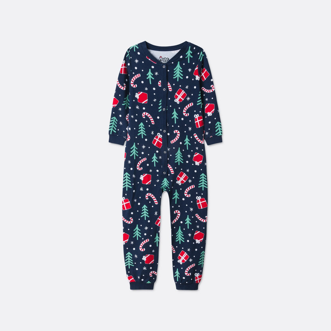 Matchende Kerstpyjama's voor Gezin - Blauwe Kerstpatroon