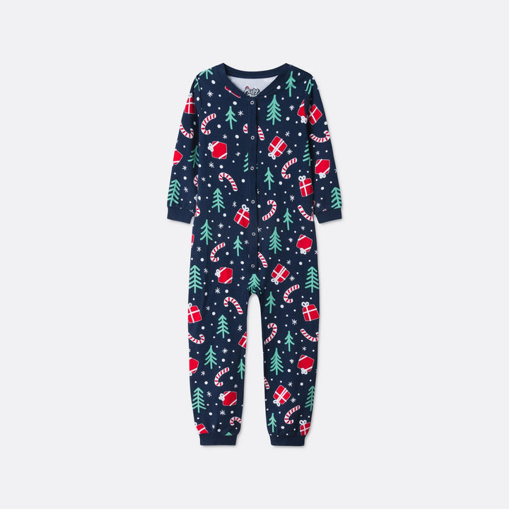 Matchende Kerstpyjama's voor Gezin - Blauwe Kerstpatroon