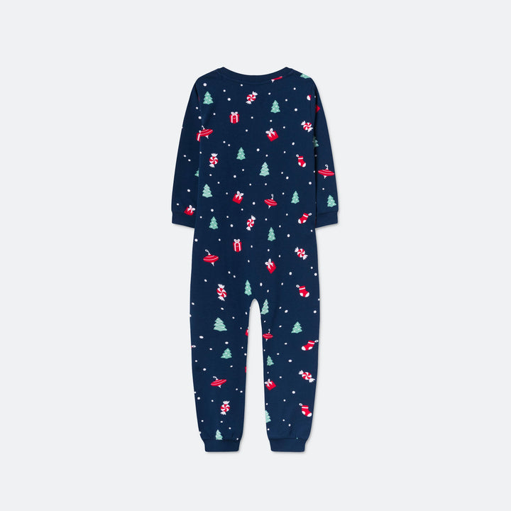 Blauwe Kerstversiering Kerstpyjama voor Kinderen