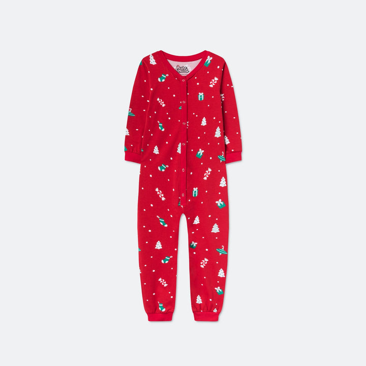 Rode Kerstversiering Overall Kerstpyjama voor Kinderen