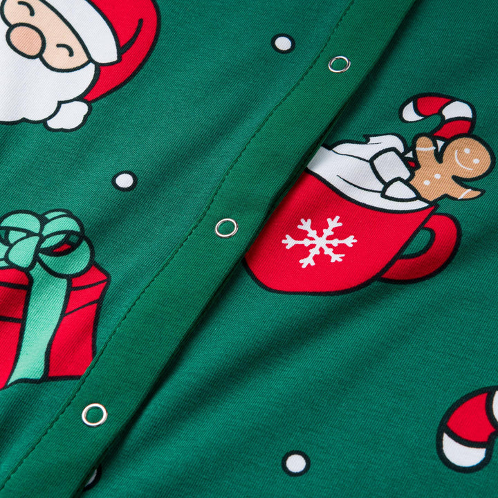 Groene Xmas Overall Kerstpyjama voor Kinderen