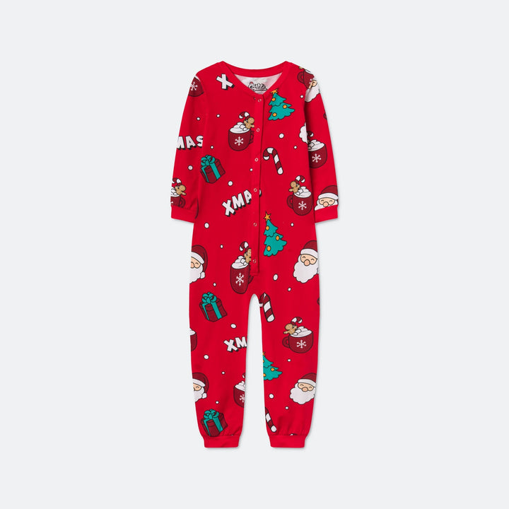 Rode Xmas Overall Kerstpyjama voor Kinderen