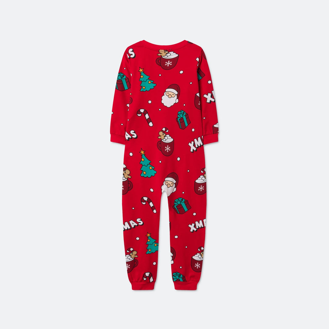 Rode Xmas Overall Kerstpyjama voor Kinderen