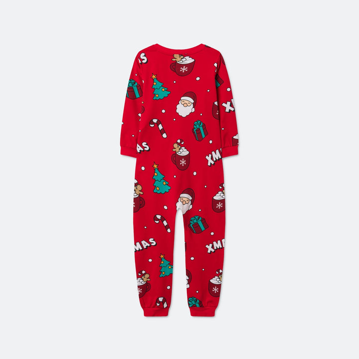 Rode Xmas Overall Kerstpyjama voor Kinderen