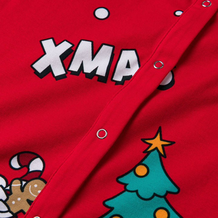 Rode Xmas Overall Kerstpyjama voor Kinderen