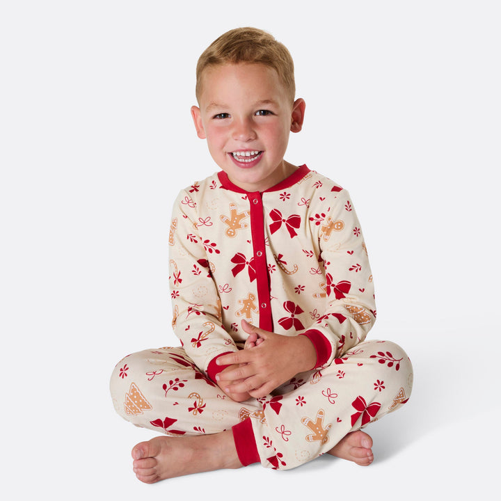 Peperkoek Overall Kerstpyjama Voor Kinderen