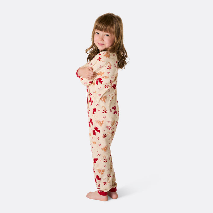 Peperkoek Overall Kerstpyjama Voor Kinderen