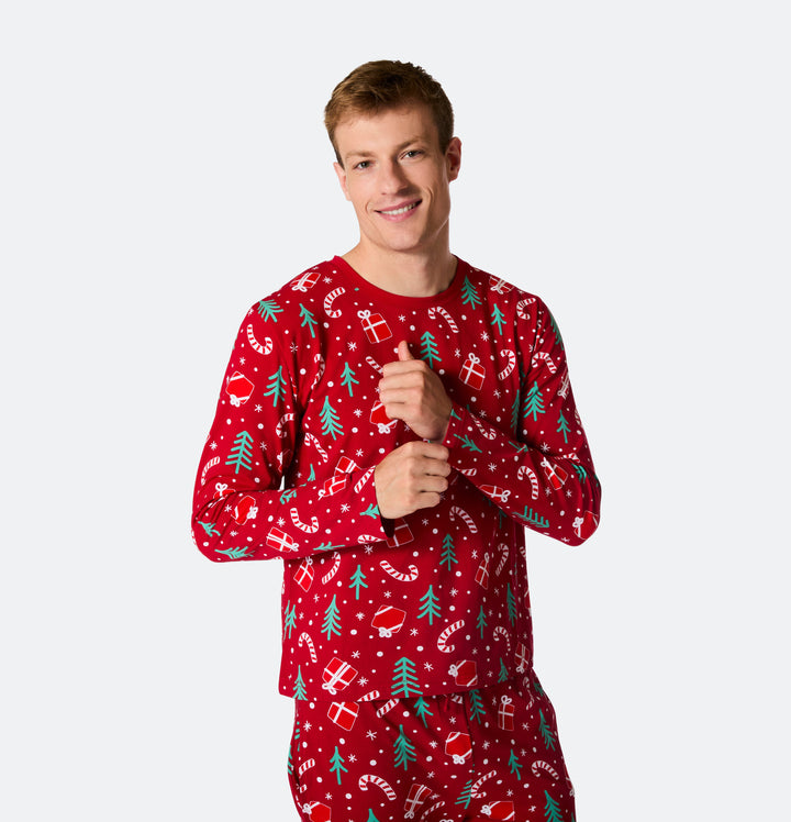 Rode Kerstpatroon Kerstpyjama&