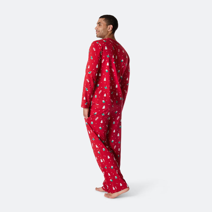Rode Kerstversiering Kerstpyjama Heren