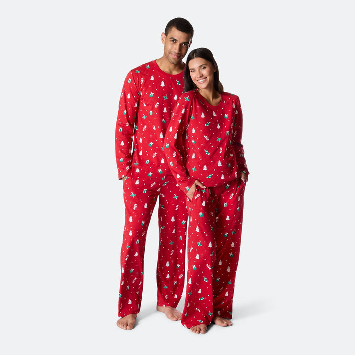 Rode Kerstversiering Kerstpyjama Dames