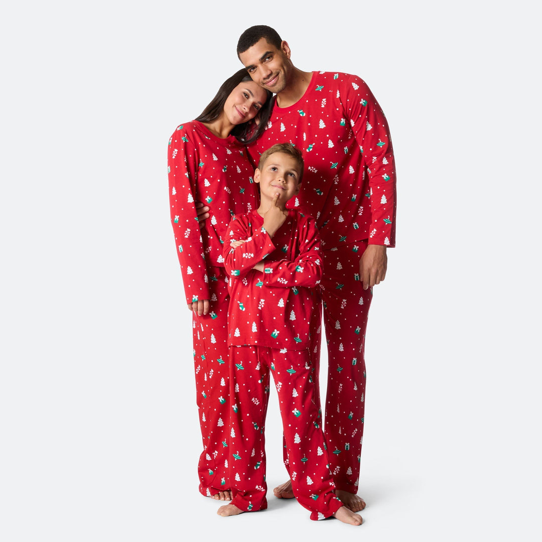 Rode Kerstversiering Kerstpyjama voor Kinderen