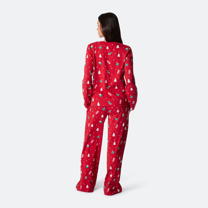 Rode Kerstversiering Kerstpyjama Dames