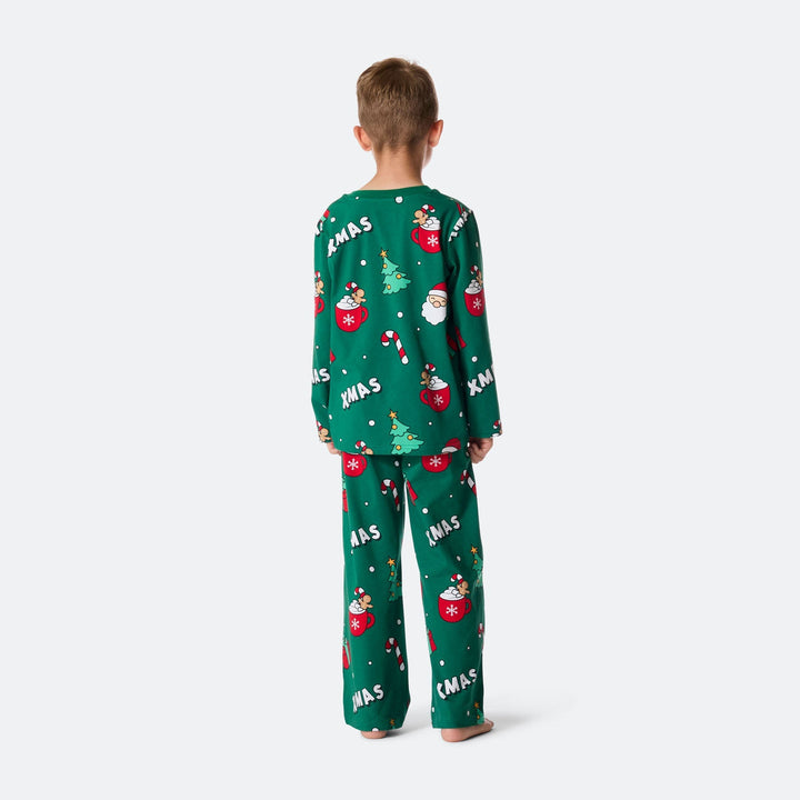 Groene Xmas Kerstpyjama voor Kinderen
