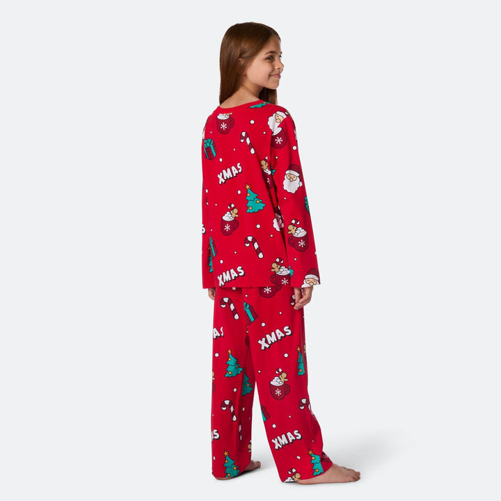 Rode Xmas Kerstpyjama voor Kinderen