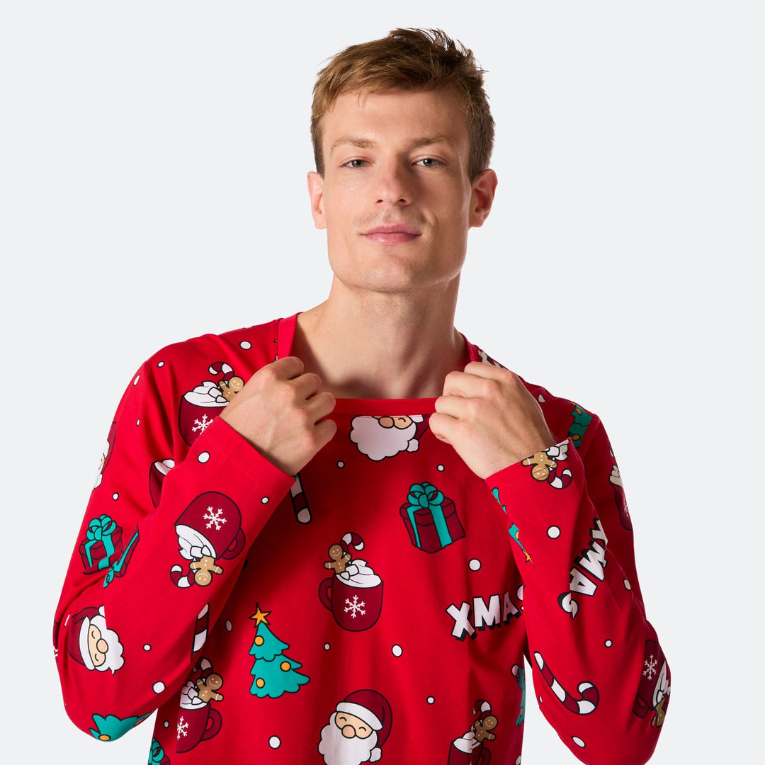 Rode Xmas Kerstpyjama Heren