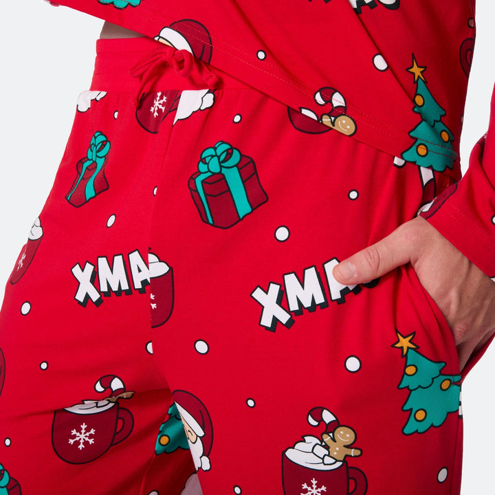 Rode Xmas Kerstpyjama Heren