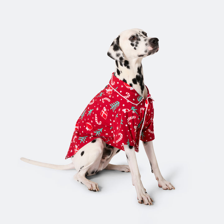 Rode Kerstpatroon Kerstpyjama voor Honden