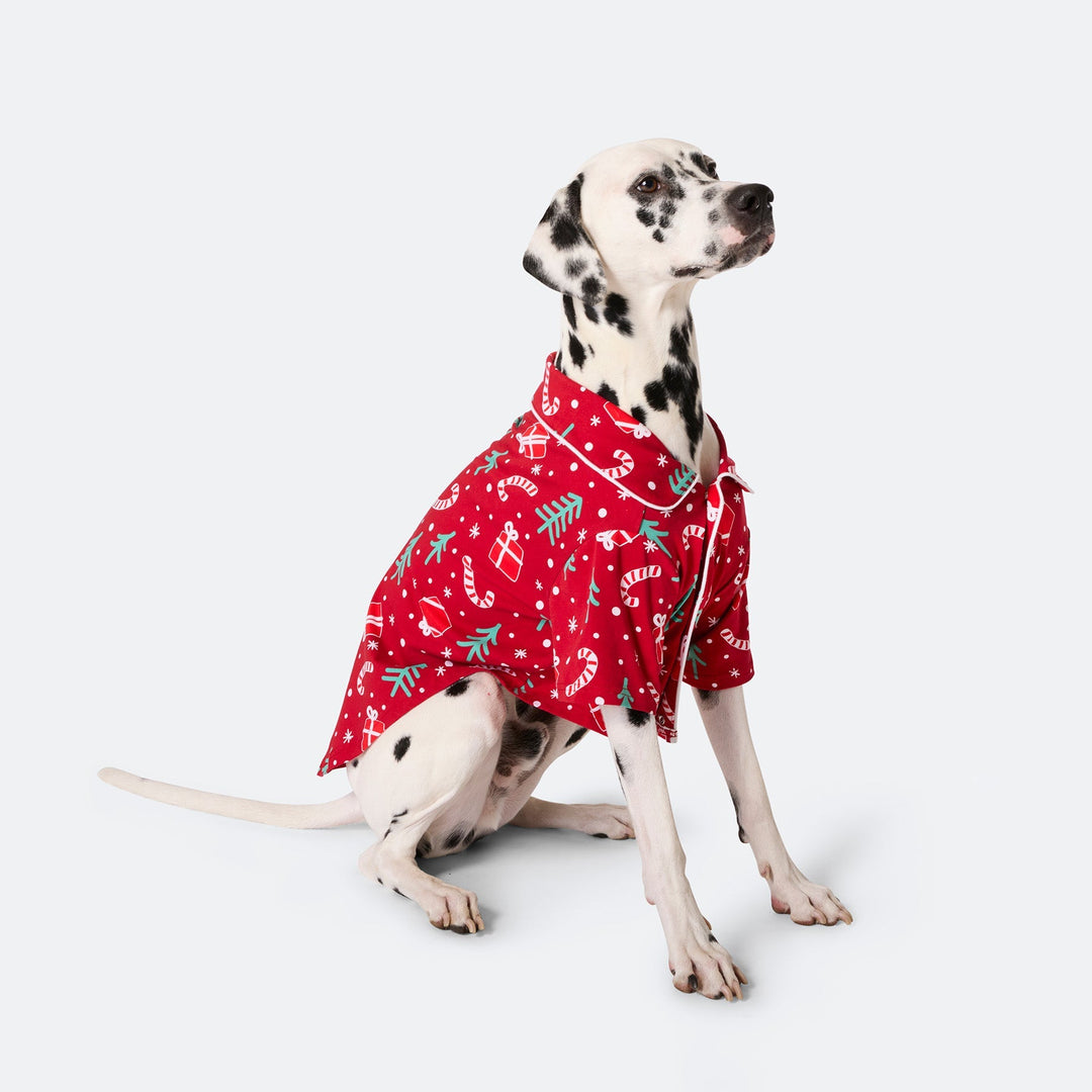 Rode Kerstpatroon Kerstpyjama's Gezin
