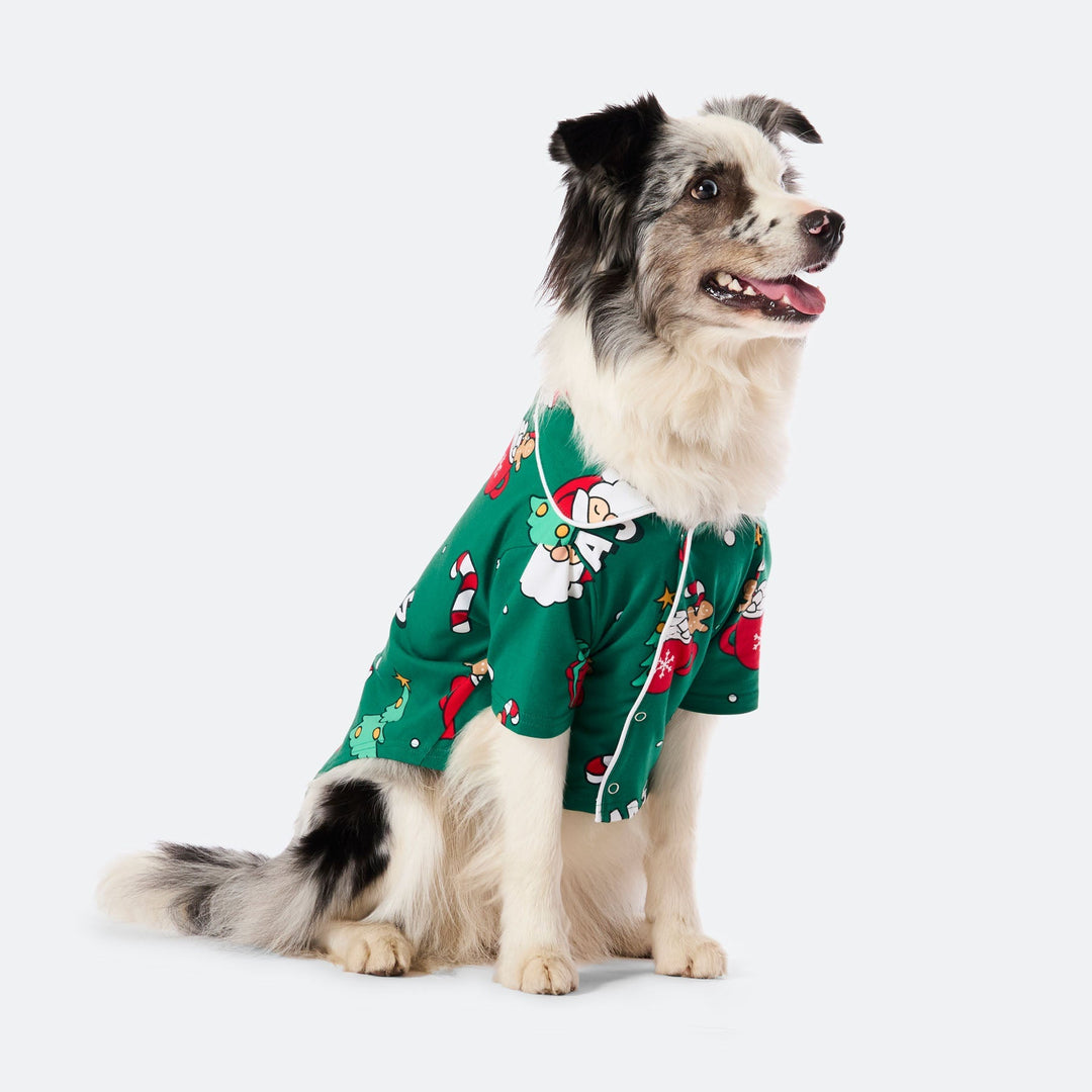 Groene Xmas Kerstpyjama voor Honden
