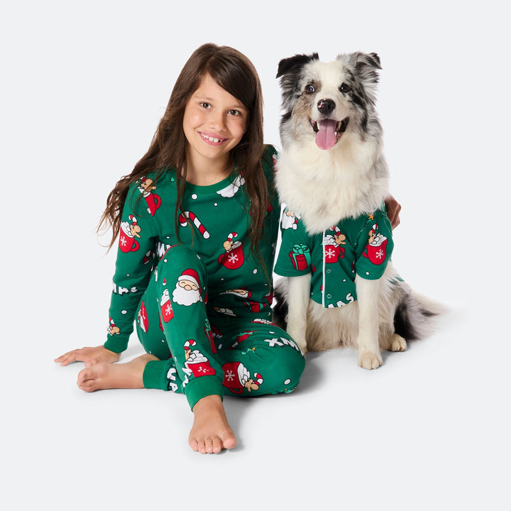 Groene Xmas Kerstpyjama voor Kinderen