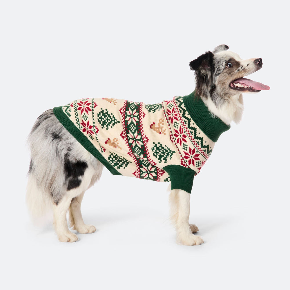 Retro Kerstboom Kersttrui voor Honden