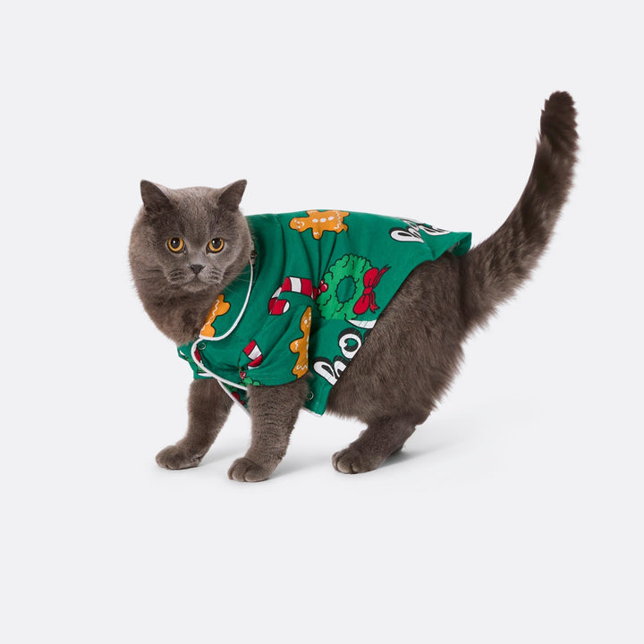 Groene Hohoho Kerstpyjama&