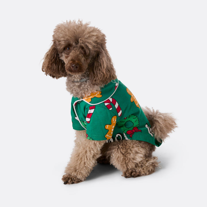 Groene Hohoho Kerstpyjama voor Honden